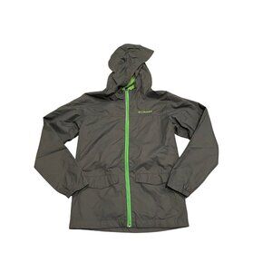 Columbia Gray Boy's Windbreaker Jacket - Size M 10-12 - Excellent